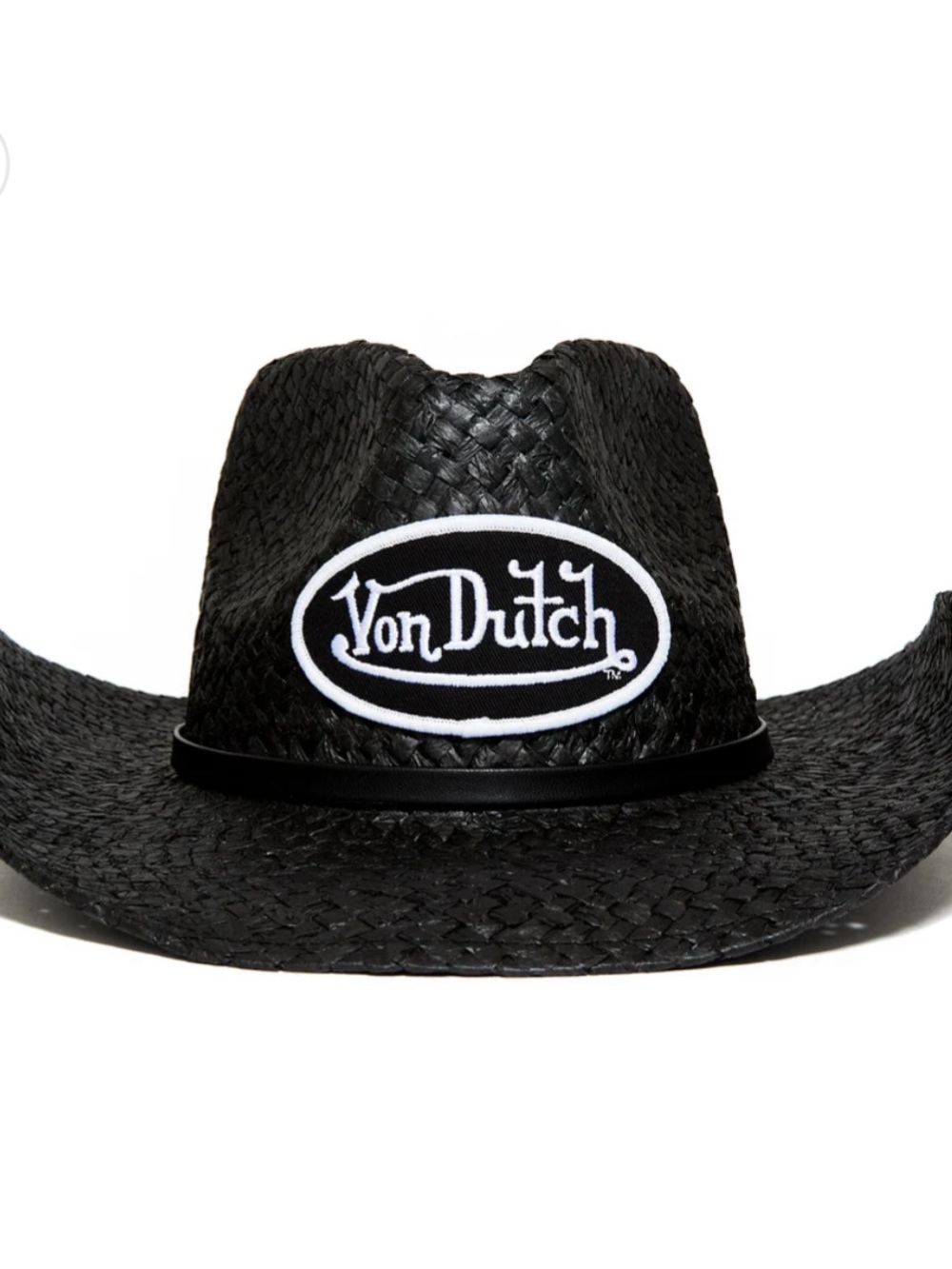Classic Cowboy Hat in Black and White - Picture 2 of 8